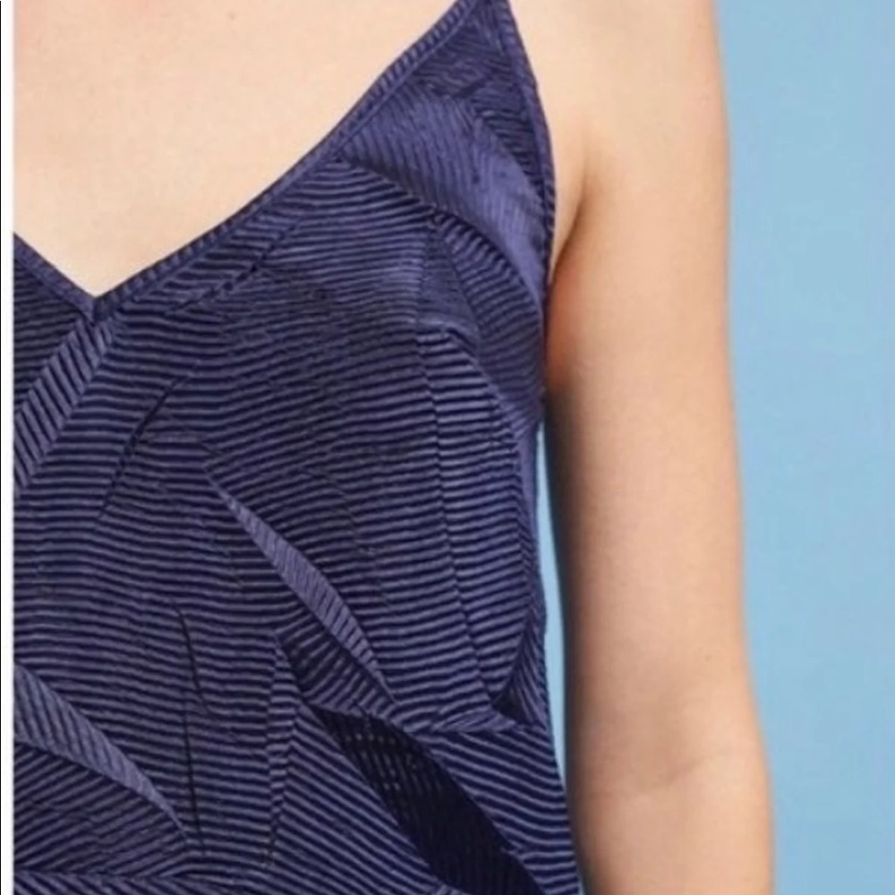 Navy Textured Tank - Picture 3 of 6